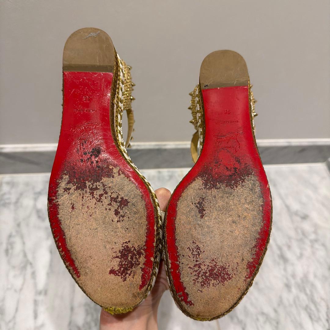 クリスチャンルブタン サンダル 38