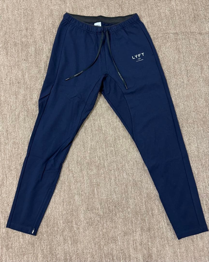 LYFT 2WAYストレッチロゴストリングパンツ ネイビー　XL