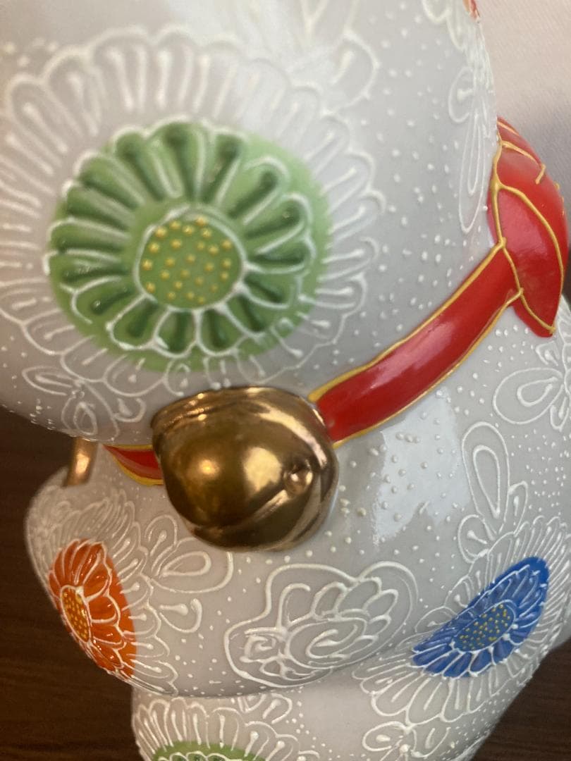 九谷焼　陶幸　招き猫　小判　打ち出の小槌