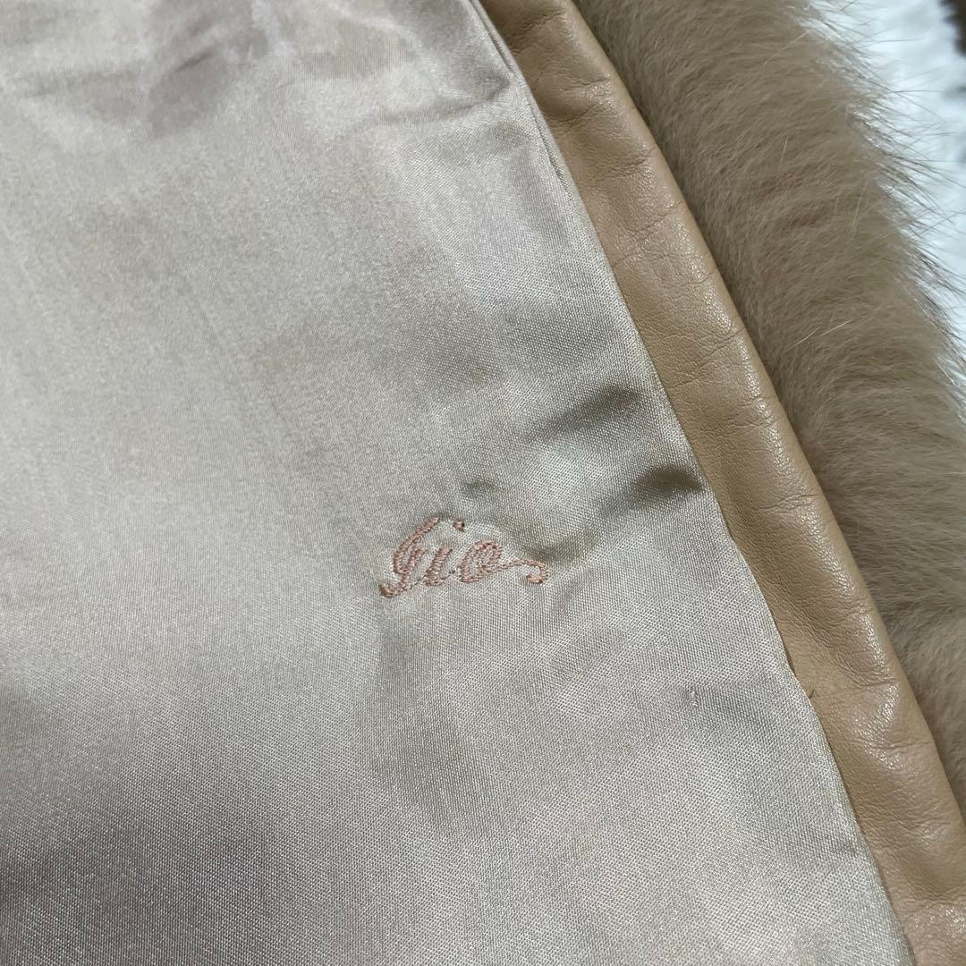 極美品 SAGAFOX ライトブラウン フォックス ファーコート リアル 本毛皮