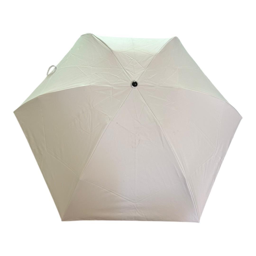 SUN BARRIER 100 3段折 無地 晴雨兼用 折りたたみ傘 ホワイト