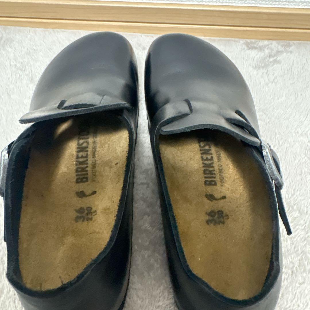 美品　ビルケンシュトック　ロンドン　23cm　ブラック　黒　オイルドレザー　36