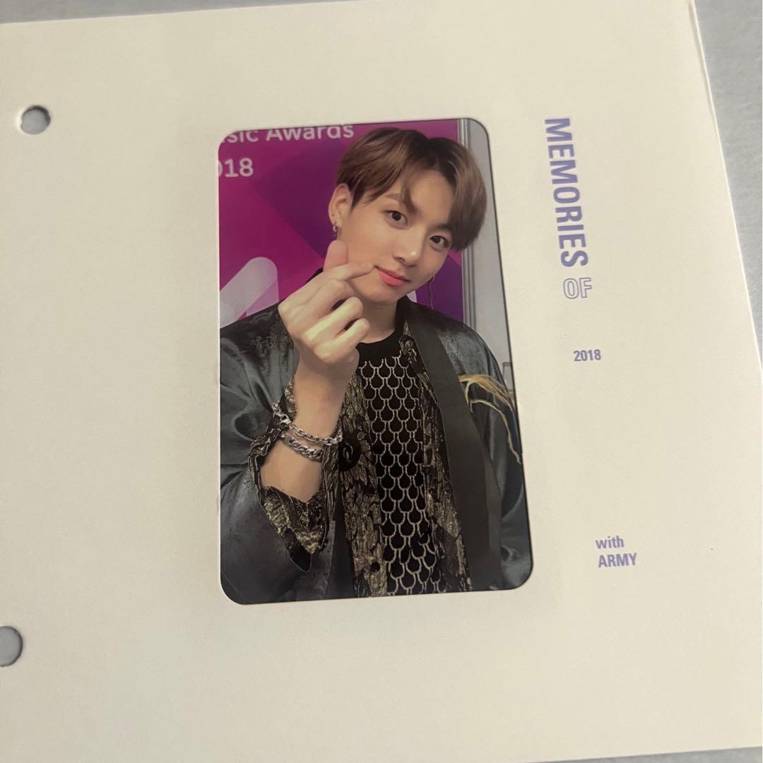 BTS MEMORIES OF 2018 ジョングク ブルーレイ 特典 トレカ