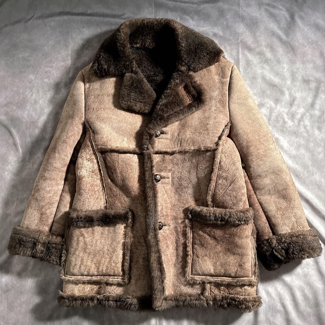 70s Schott ショット 切り替え ボア ムートンジャケット　ヴィンテージ