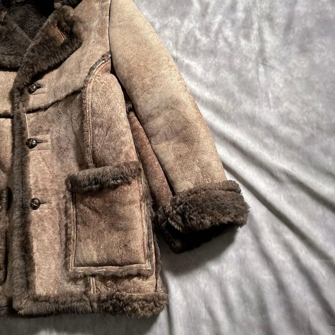 70s Schott ショット 切り替え ボア ムートンジャケット　ヴィンテージ