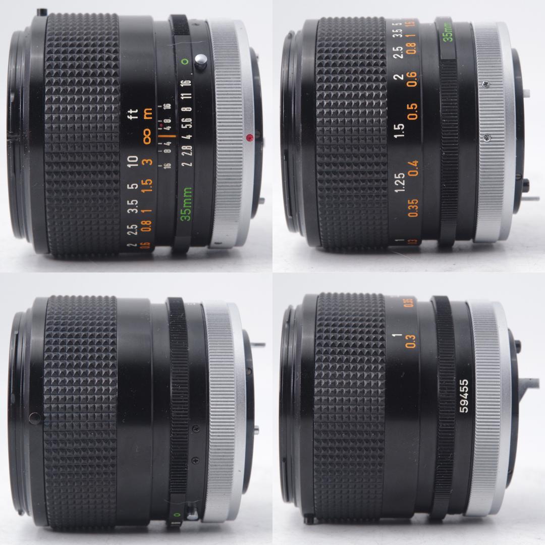 希少 CANON FD 35mm F2 S.S.C. 凹型 ⚪︎マーク トリウム