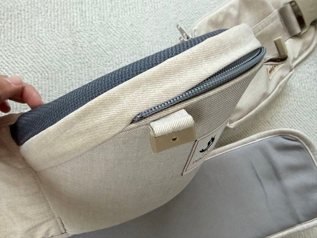 ミキハウス ベビーキャリア ヒップシート付き ベージュ