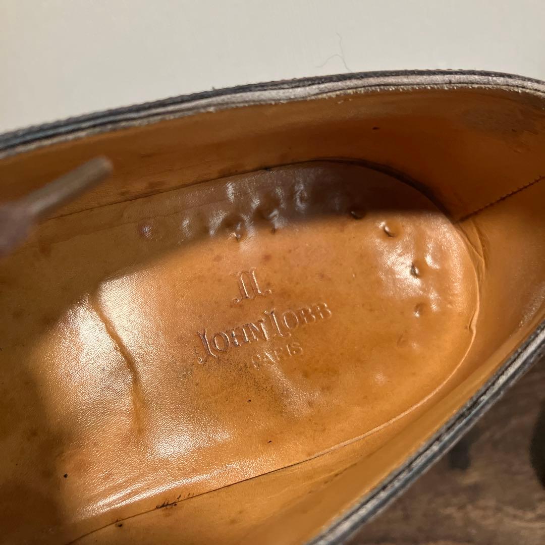 旧ロゴ　ジョンロブ　ダークブラウン レザー ドレスシューズ