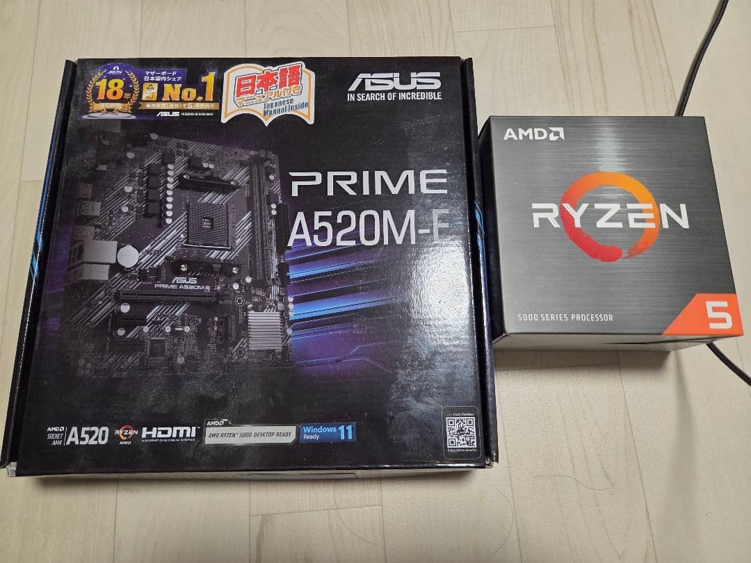 CPU ASUS PRIME A520M-E + AMD Ryzen 5 5500
