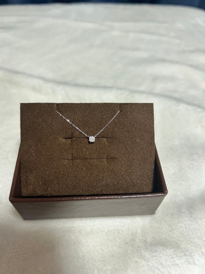 サマンサティアラ ネックレス プラチナ 一粒 ダイヤモンド フォーエバーマーク