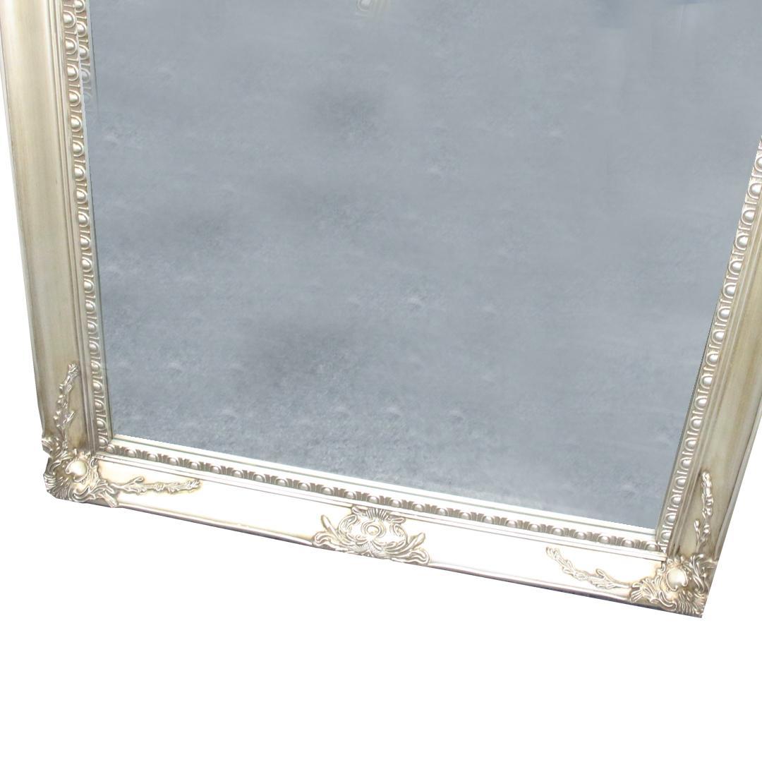 アンティーク調ミラー 全身鏡 姿見 鏡 大型 シルバー スタンド型 自立式