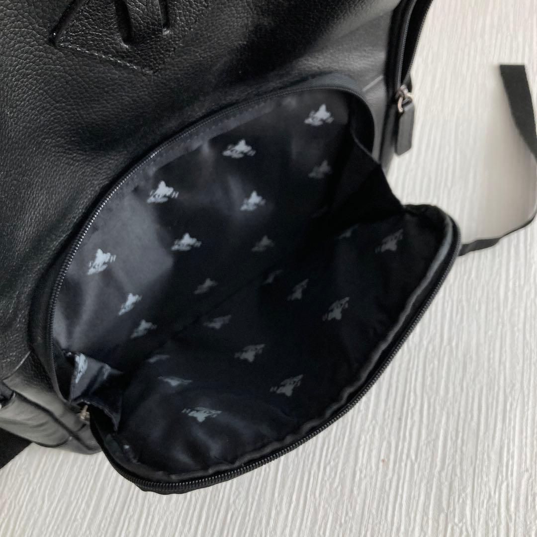 ホースレザー バックパック 黒 FLYING HORSE 馬革 美品 リュック