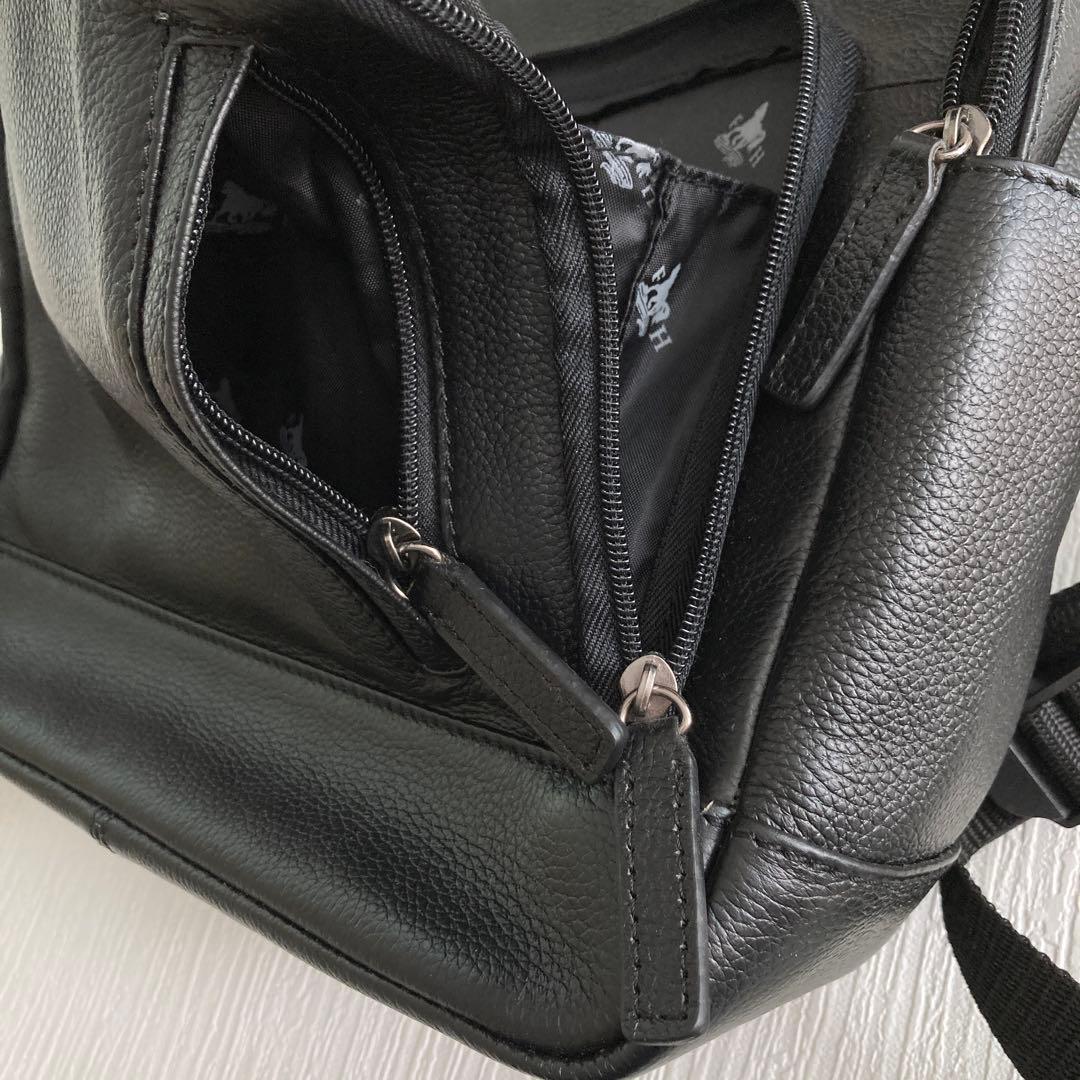 ホースレザー バックパック 黒 FLYING HORSE 馬革 美品 リュック