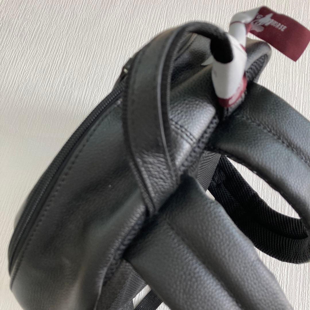 ホースレザー バックパック 黒 FLYING HORSE 馬革 美品 リュック