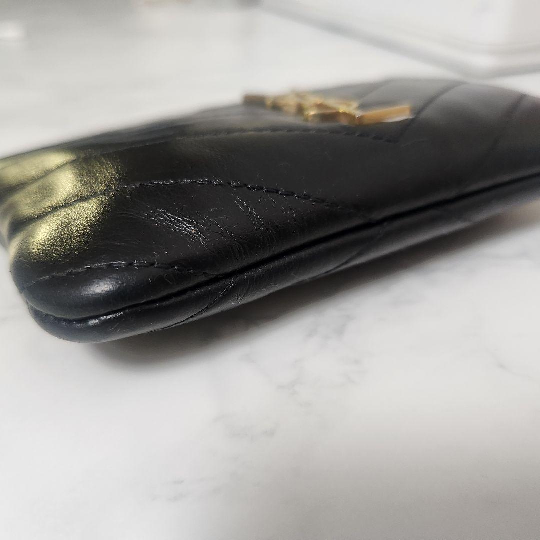 SAINT LAURENT レザー 小銭入れ サンローラン 財布 キー ポーチ