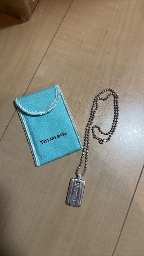 ティファニーTIFFANYネックレス アトラスプレート2003 AACD 鑑定済