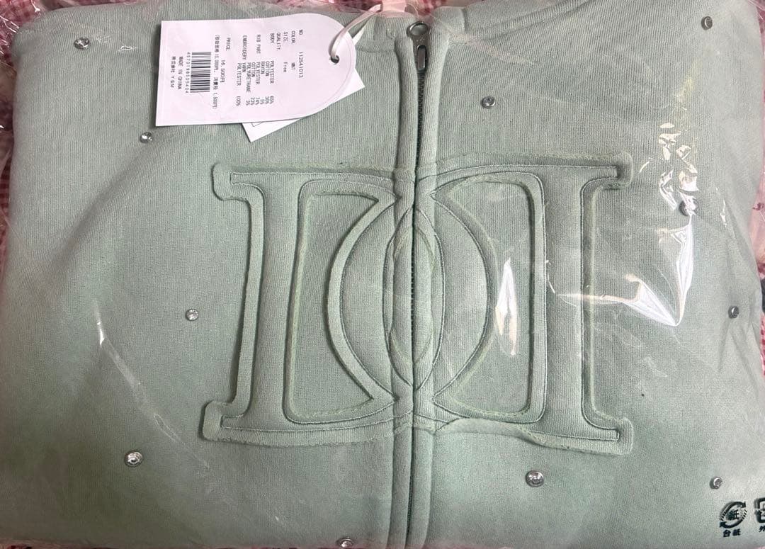 Darich ダーリッチ　DDロゴビジュージップパーカー　ミント　MNT