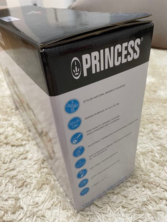 【新品未使用】PRINCESS 103035テーブルグリルミニピュア