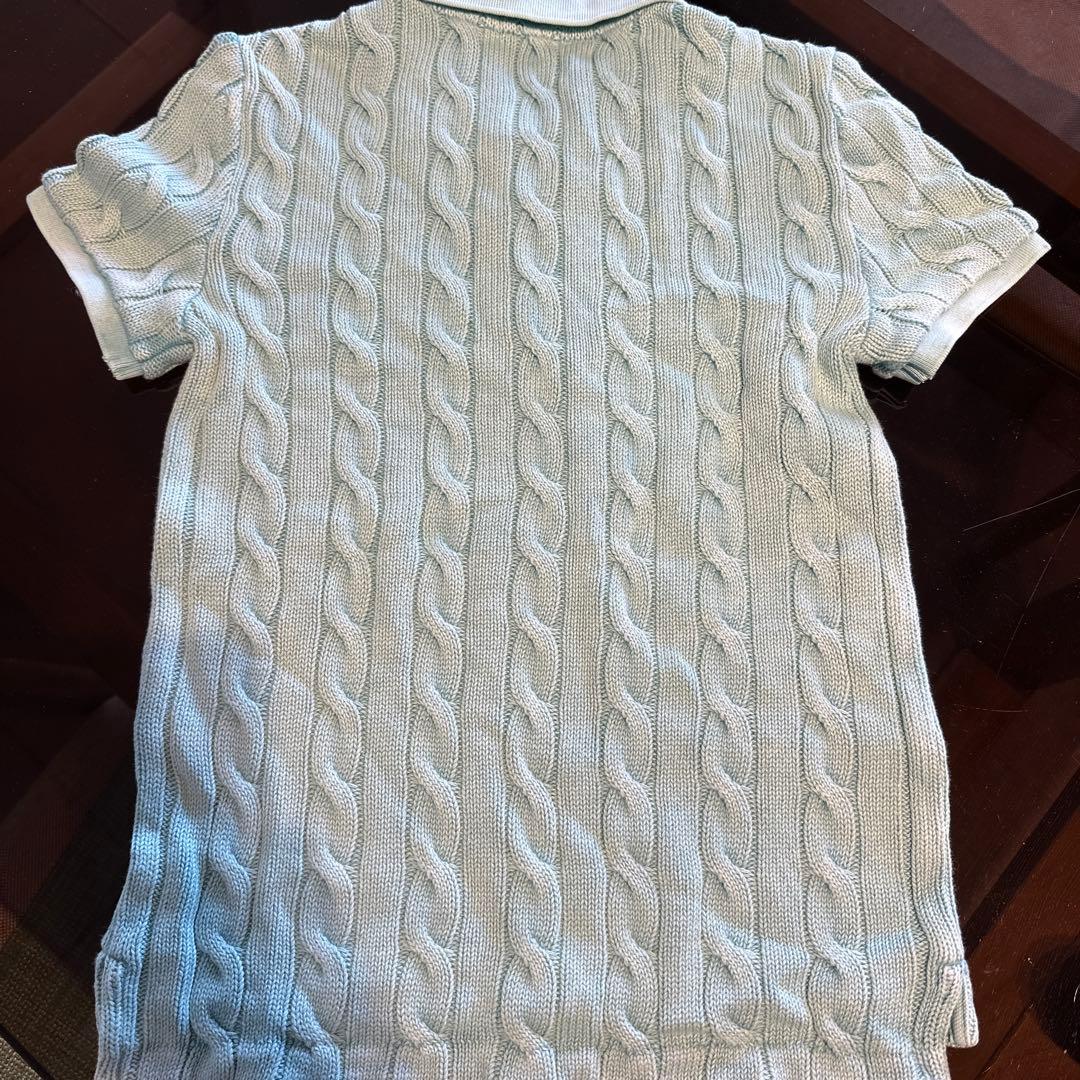 ラルフローレン　 ケーブルニット M ミントグリーン