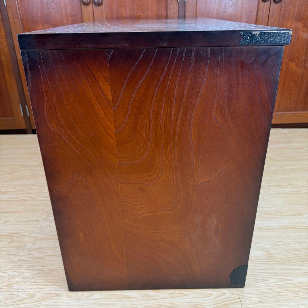 「格安早い者勝ち」民芸家具 欅材 整理箪笥 時代箪笥 3段チェスト 鉄金具 和