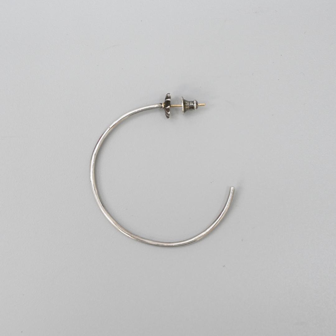■ □ 47080★年 クロムハーツ CHプラス フープピアス シルバー925