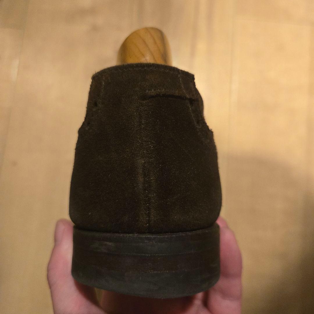 【6 1/2 E】<クロケット&ジョーンズ>スウェード ドレスシューズ