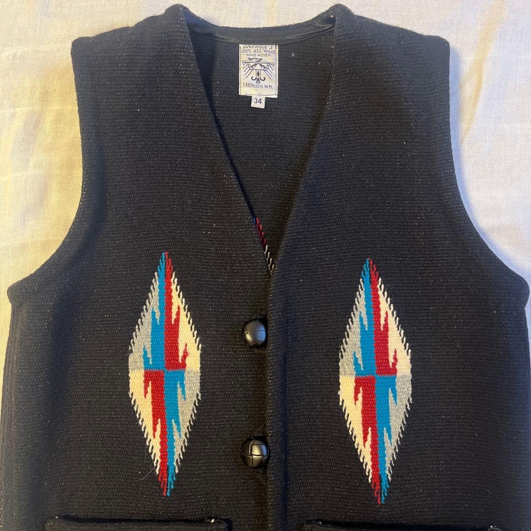ORTEGA'S CHIMAYO オルテガ　チマヨベスト　ウールベスト 34