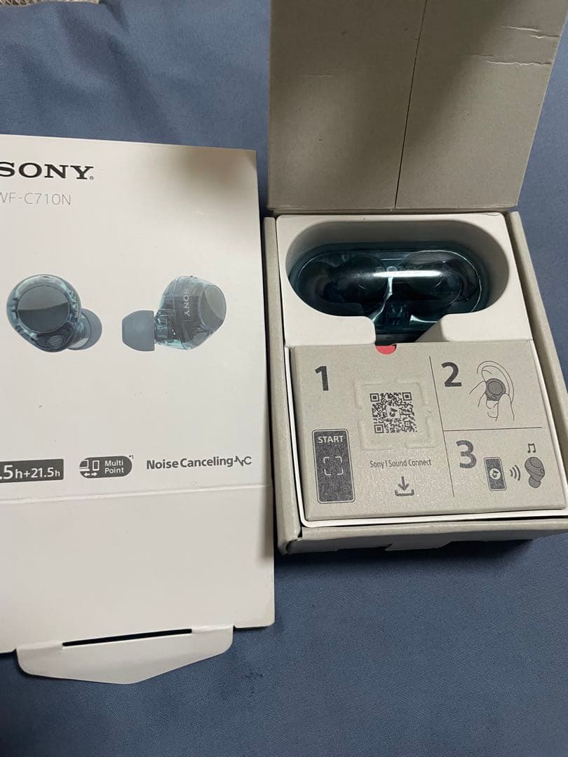 SONY WF-C710N グラスブルー 完全ワイヤレスイヤホン