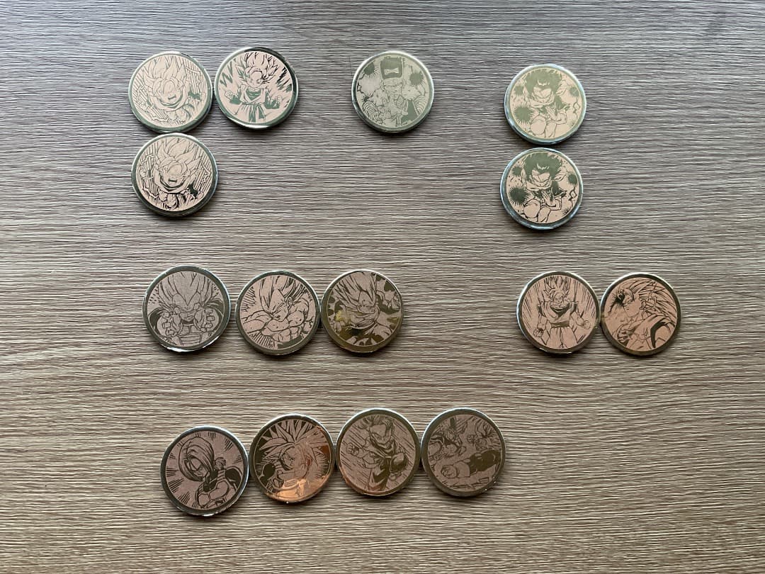 バラ売り可能☆ 丸型・面子・めんこ・メンコ・ゴルド ★ドラゴンボール