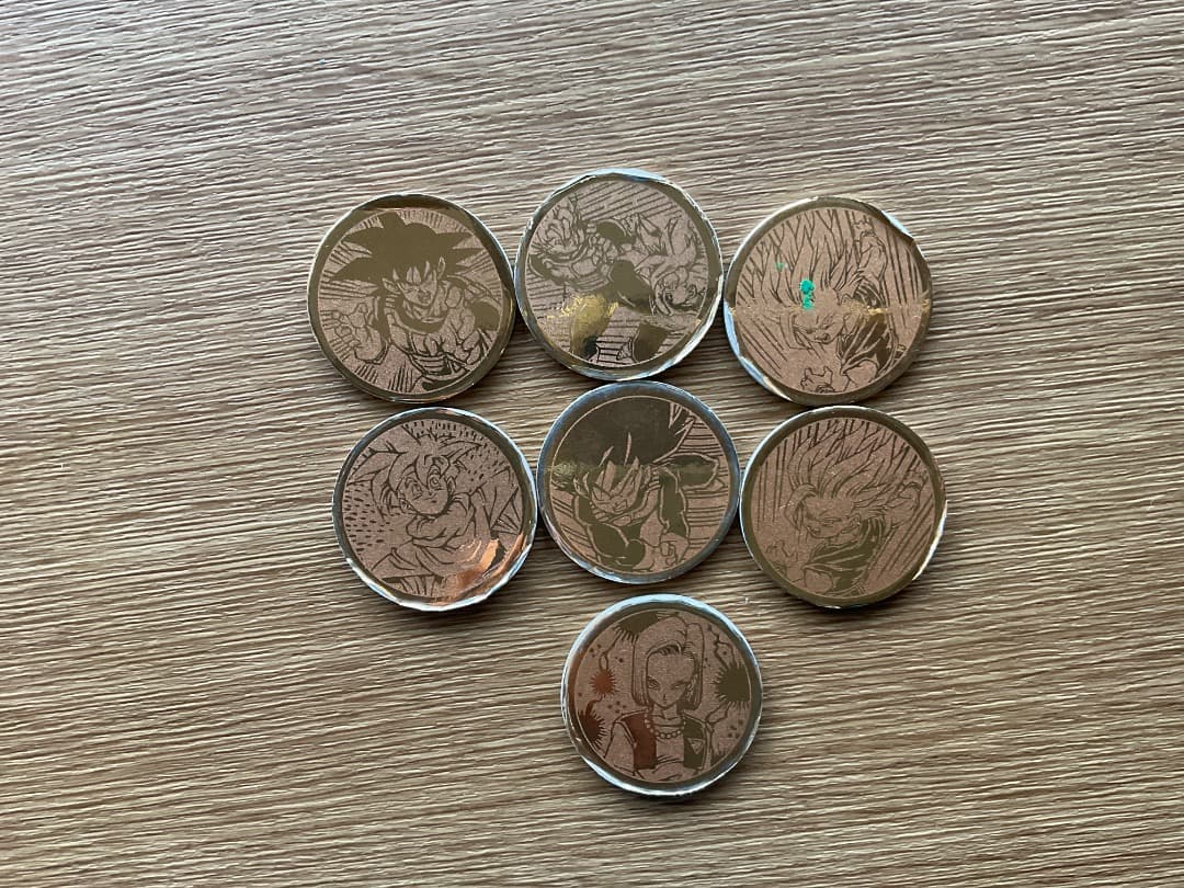 バラ売り可能☆ 丸型・面子・めんこ・メンコ・ゴルド ★ドラゴンボール