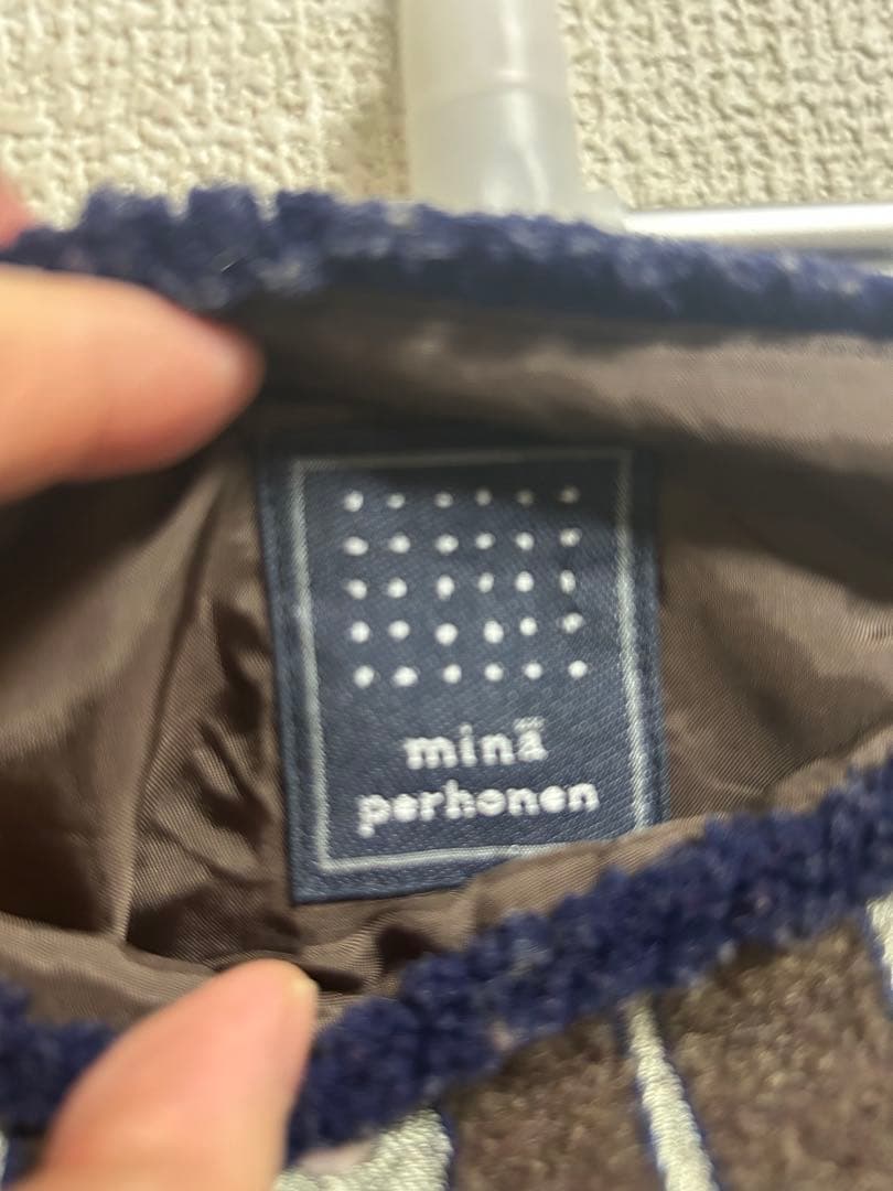 minä perhonen ドット柄ミニタイトスカート 36