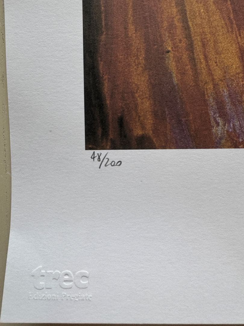 ムンク リトグラフ『叫び』200部限定 シリアルNo入り サイン有 証明書付き