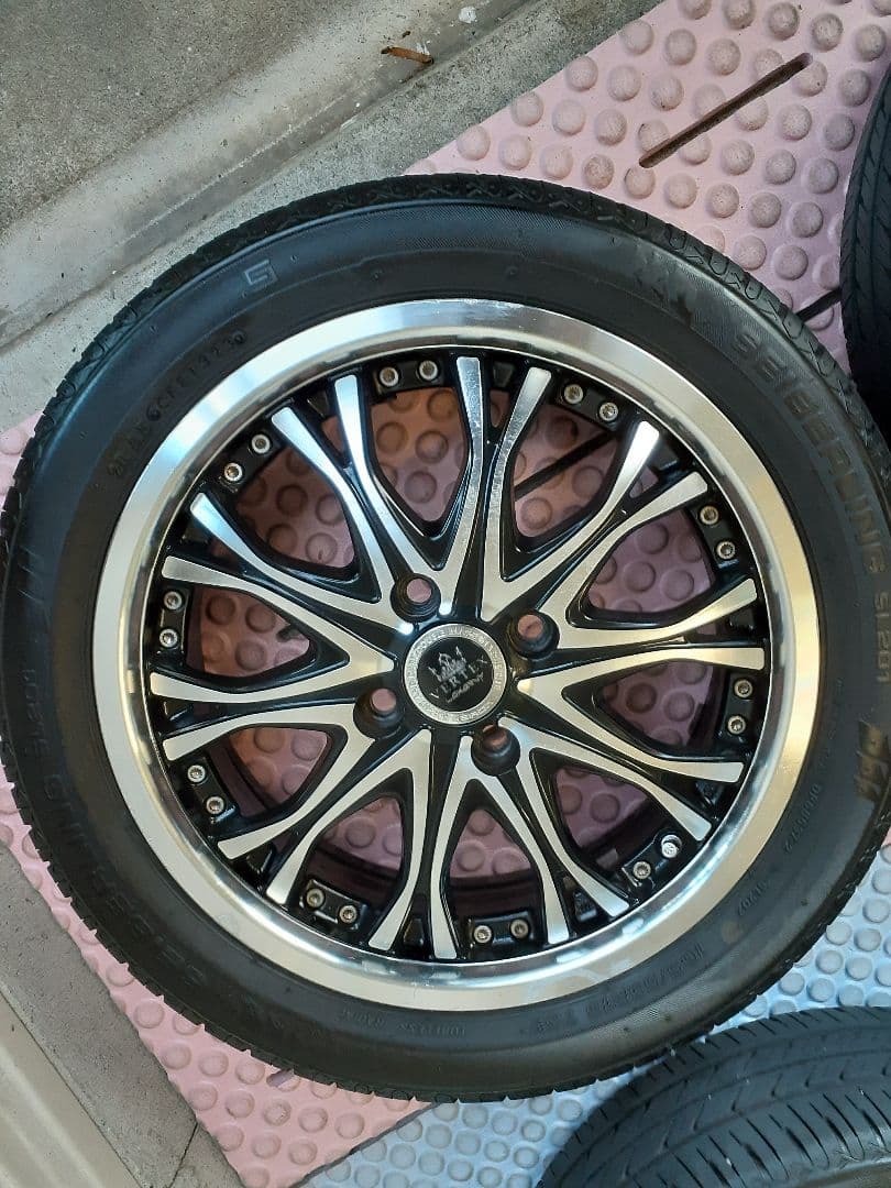 15インチホイールブリヂストン 165/55r15 4本セット軽自動車