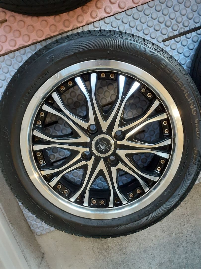 15インチホイールブリヂストン 165/55r15 4本セット軽自動車