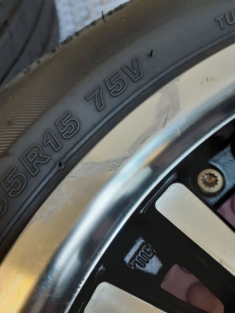 15インチホイールブリヂストン 165/55r15 4本セット軽自動車