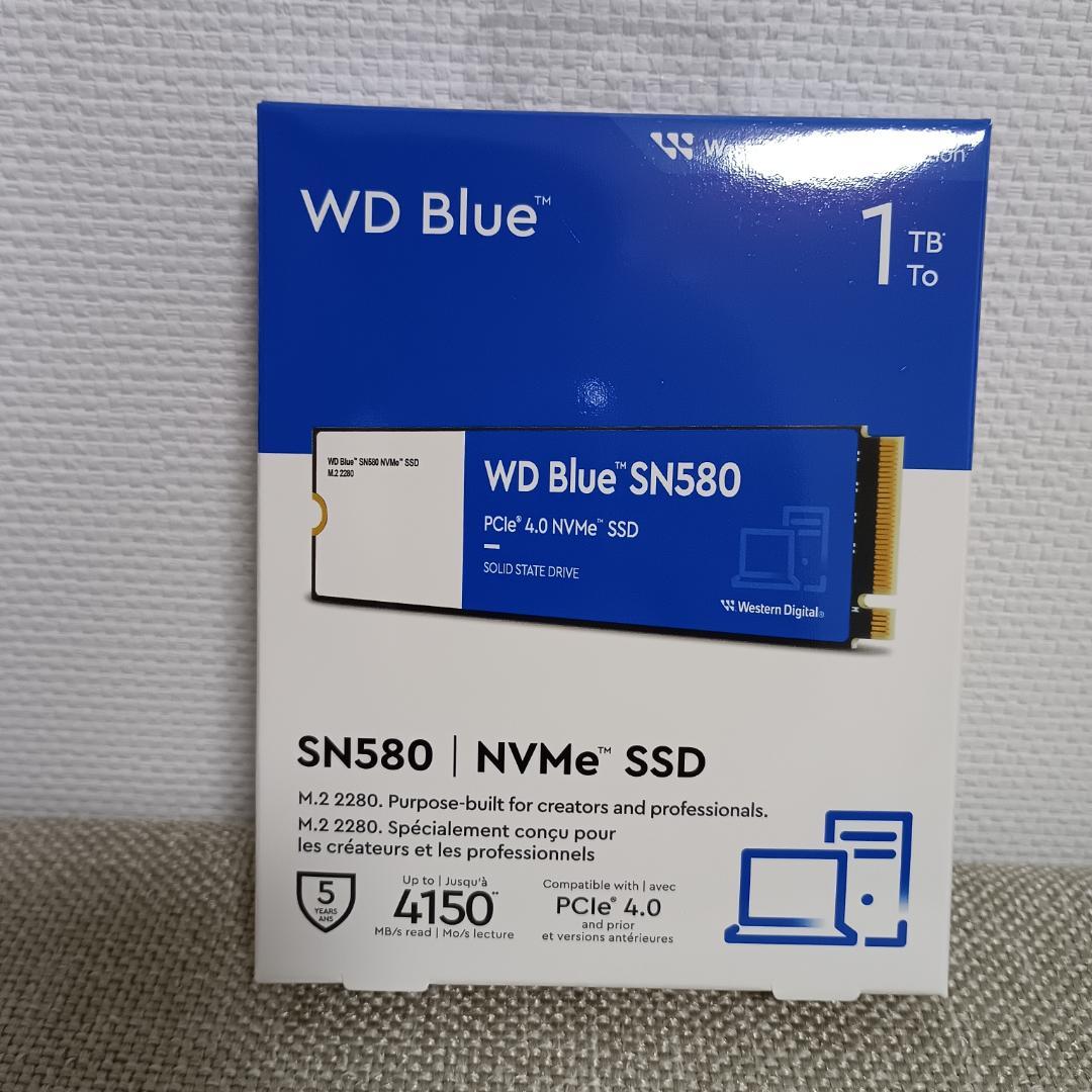 【新品】WD Blue SN580 1TB NVMe SSD ①