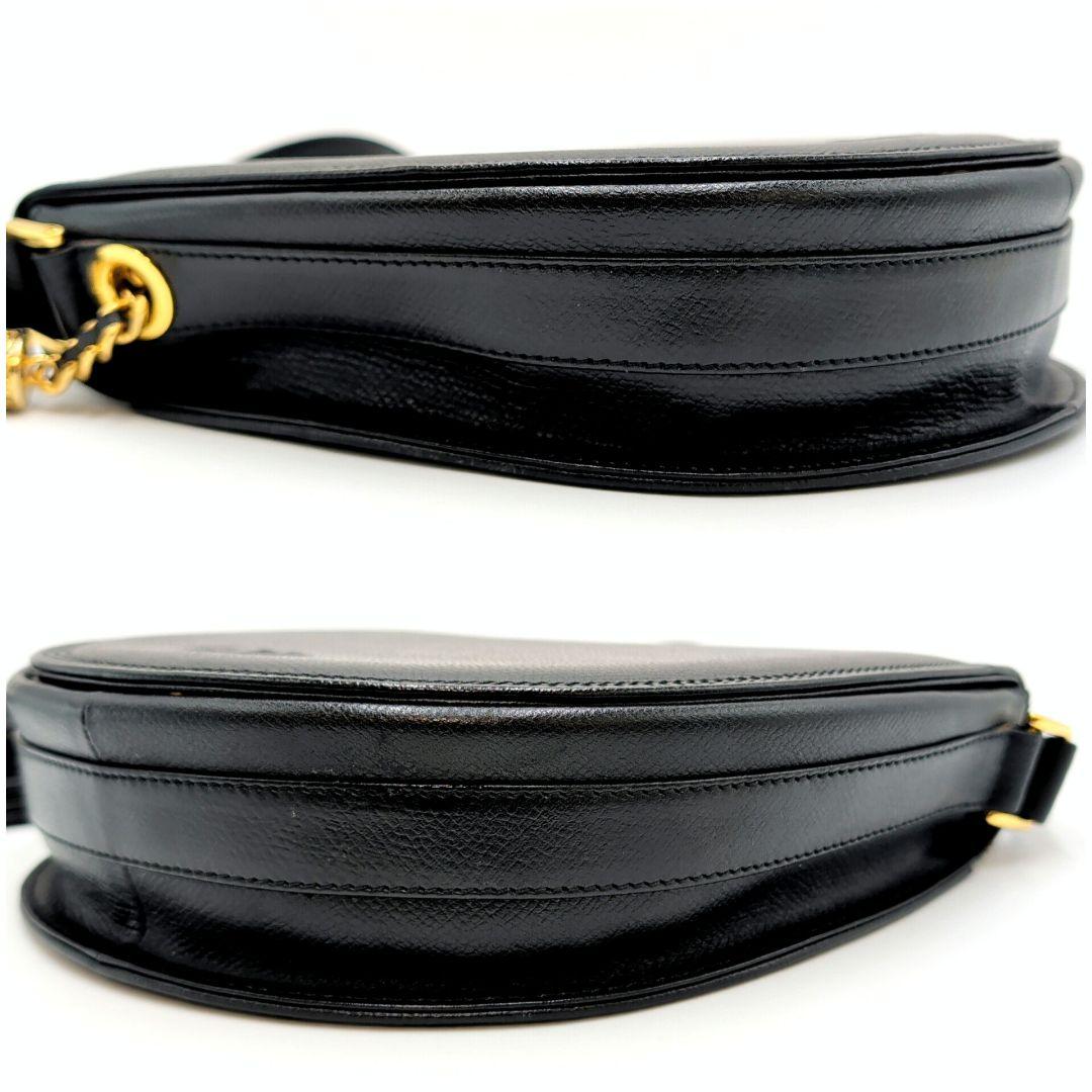 未使用 ヴァレンティノガラヴァーニ ショルダーバッグ フリンジ 本革 ブラック