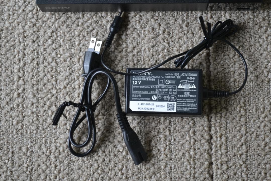 2024年SONY ブルーレイプレーヤー BDP-S1500 HDMIケーブル付