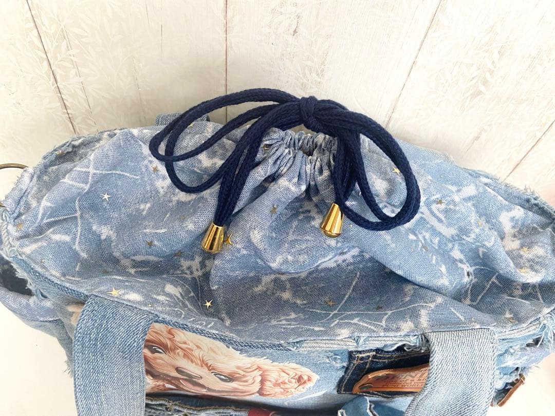 デニムリメイクバック　トイプードル