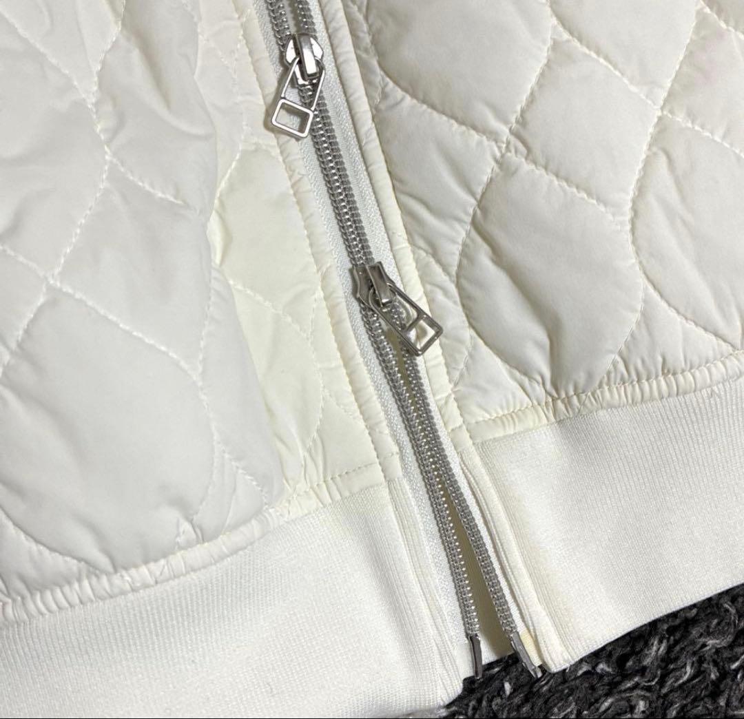 極美品　Callaway ホワイト キルティングジャケット　Lサイズ