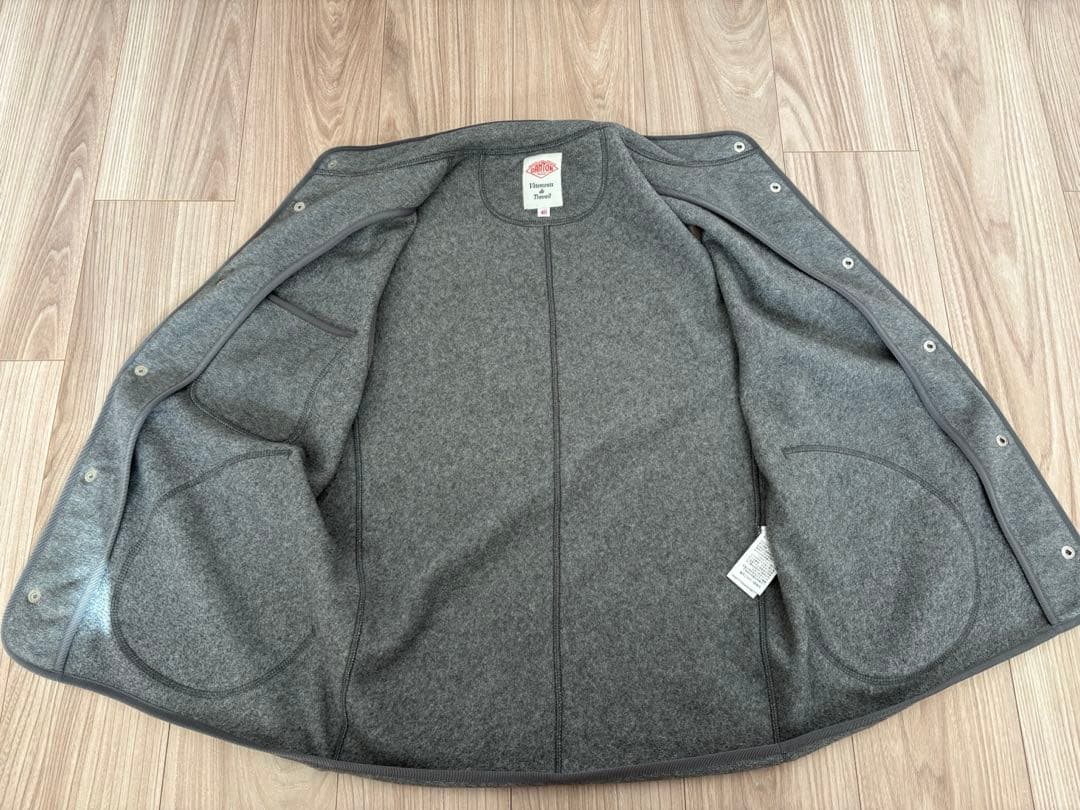 DANTON ダントン フリース ベスト グレー 40