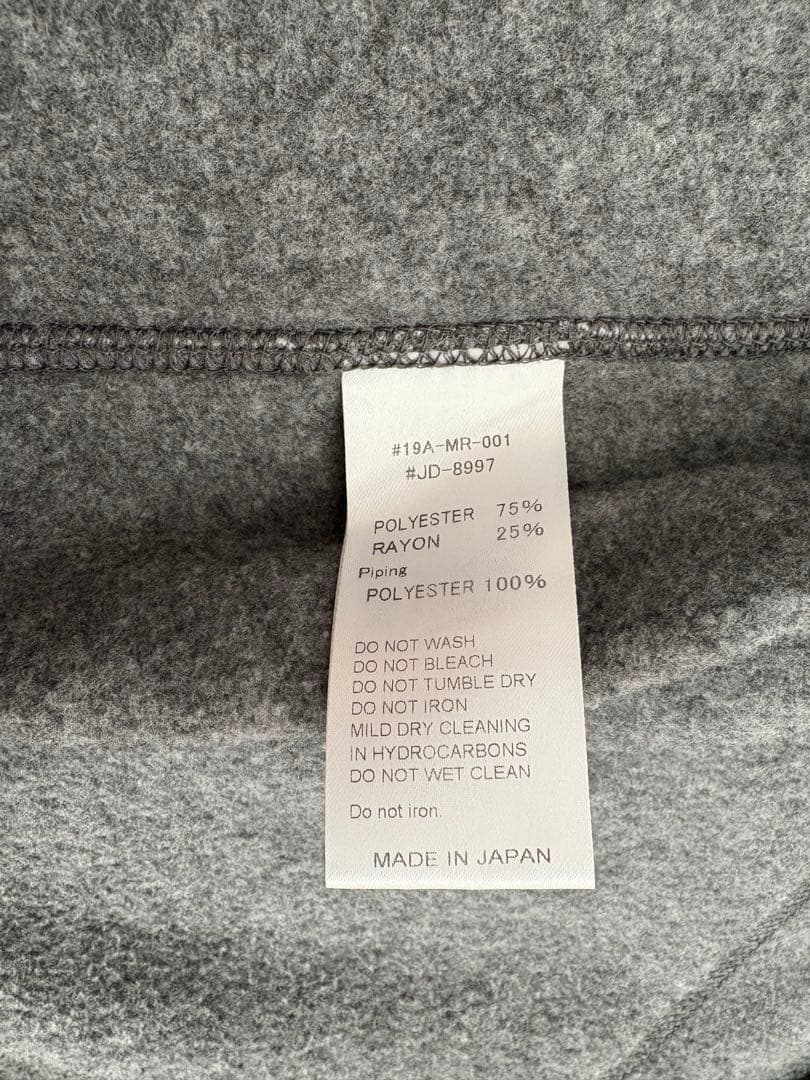 DANTON ダントン フリース ベスト グレー 40