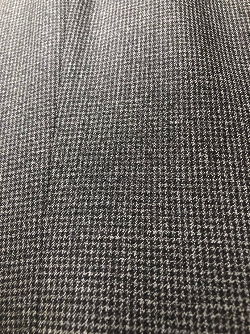 【新品未使用】タケオキクチ メランジ千鳥スーツ チャコールグレー
