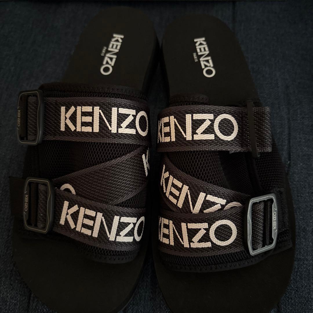 KENZO ブラック スポーツサンダル 収納袋付き