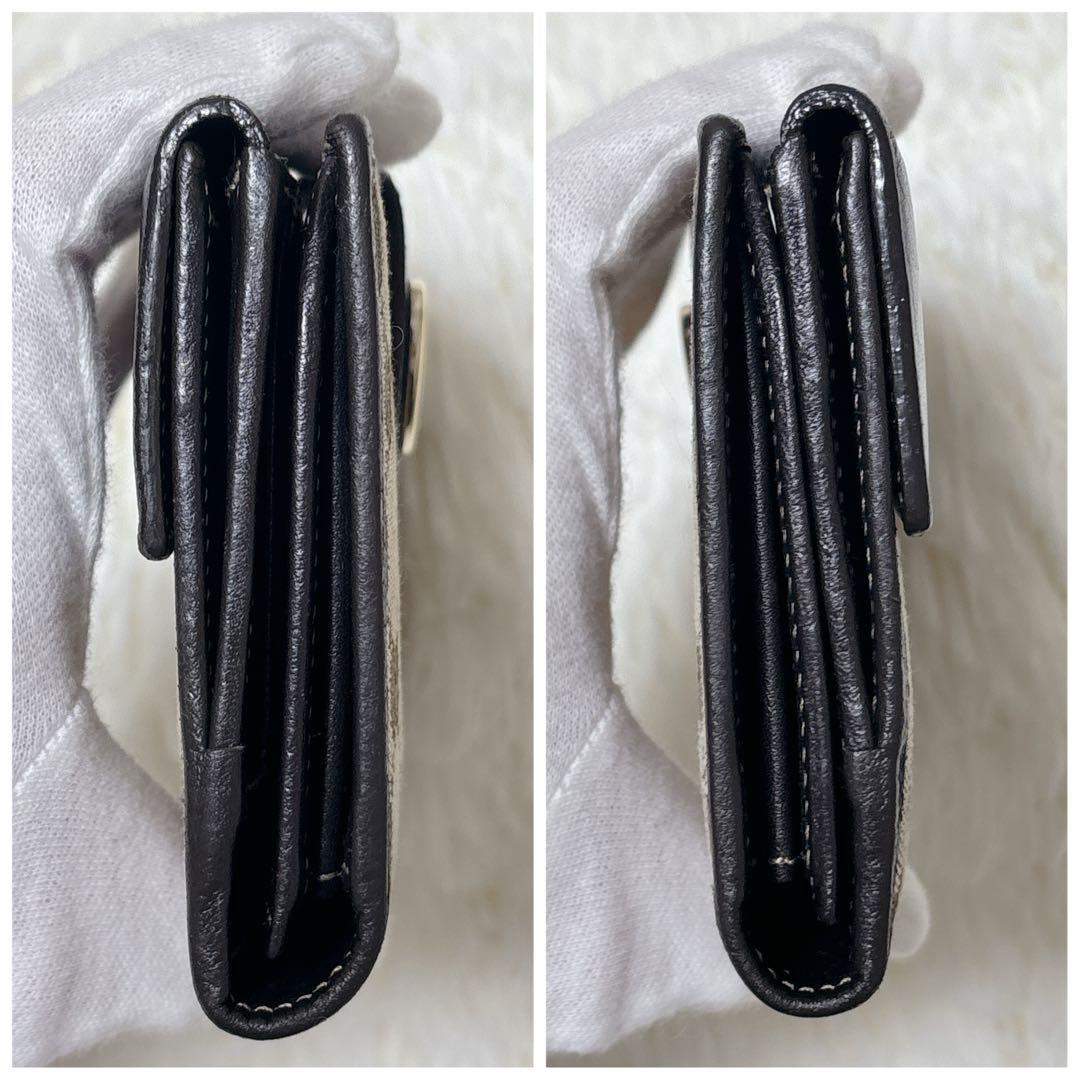 GUCCI GGキャンバス ラブリーハート 長財布 濃茶