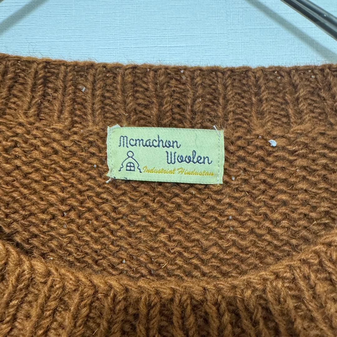 マクマホンニッティングミルズ カレーセーター ブラウン curry カリー