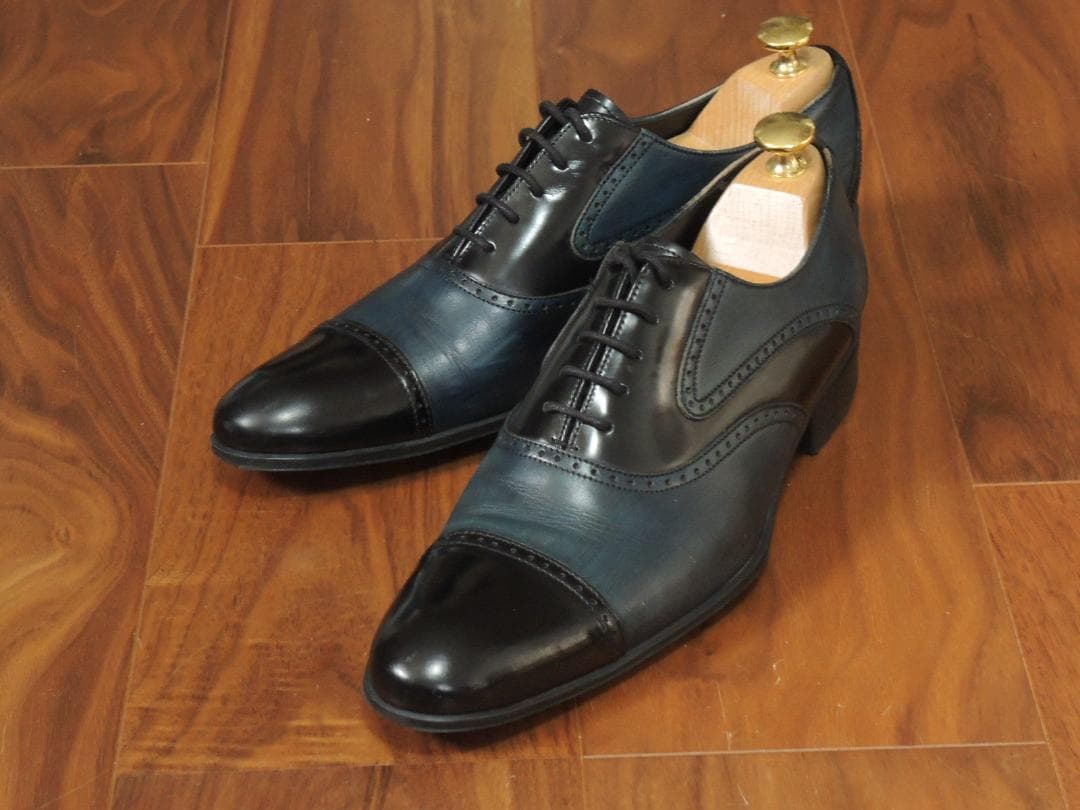 ★極上美品　ランバン コレクション　25㎝　落感あふれるコンビオックスフォード