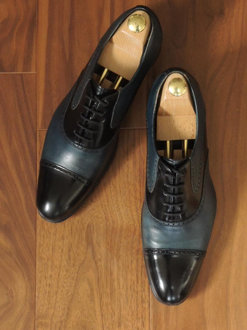 ★極上美品　ランバン コレクション　25㎝　落感あふれるコンビオックスフォード