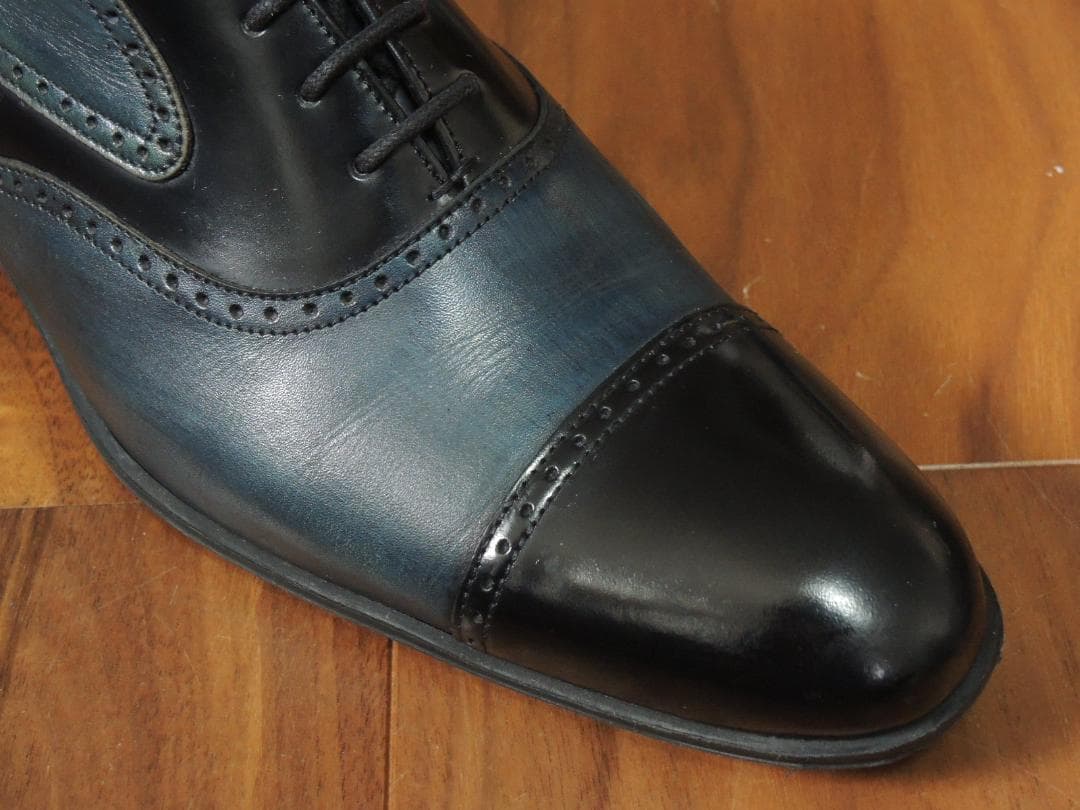 ★極上美品　ランバン コレクション　25㎝　落感あふれるコンビオックスフォード