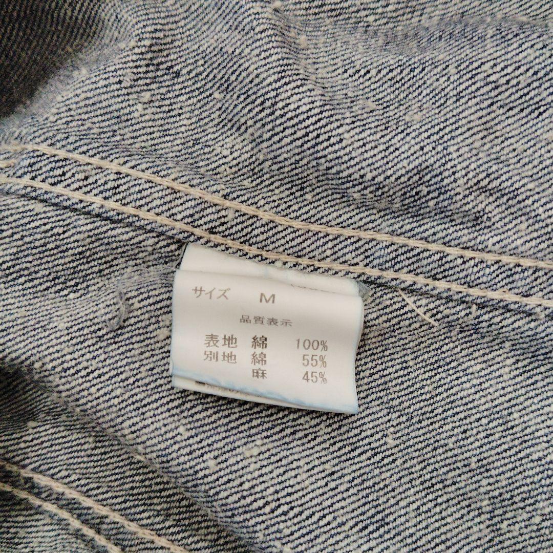 新品タグ無し未使用　CUBE SUGAR 　デニムジャケット フード付き